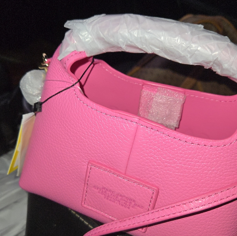 Brand New Marc Jacobs "The Mini Sack Bag" In Bow Pink - Picture 2 of 7